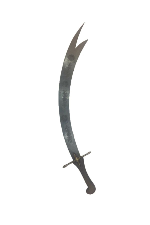 Sedef Işlemeli El Yapımı Dekoratif Zülfikar Kılıcı