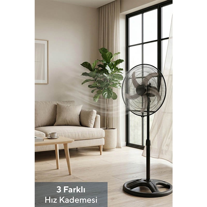Kumtel KTF-340 3in1 Sanayi Tipi Ayaklı Vantilatör - Görsel 2