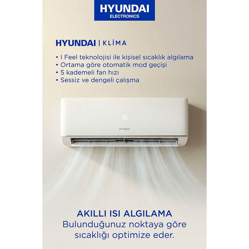 Hyundai HYN-24000WF 24000 BTU Duvar Tipi Split Klima - Görsel 7