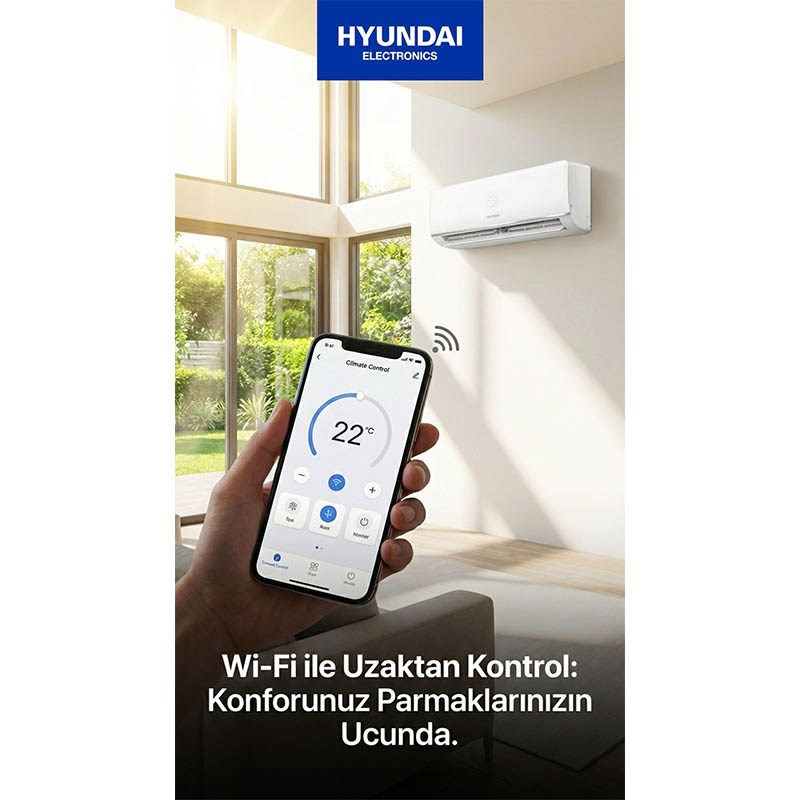 Hyundai HYN-24000WF 24000 BTU Duvar Tipi Split Klima - Görsel 2