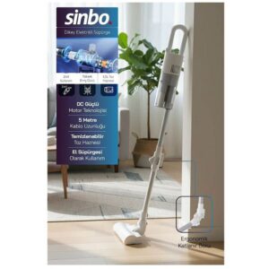 Sinbo SVC-8629 Beyaz Elektrikli Dikey Süpürge