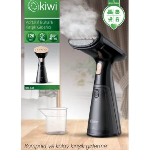 Kiwi KSI-640 1000 W Siyah Buharlı Kırışık Giderici