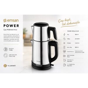 Power Çelik Çay Makinesi