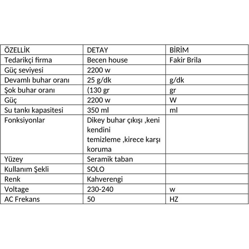 Fakir Brila DB1109B 2200 W Buharlı Ütü - Görsel 2